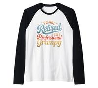No Estoy Jubilado Soy un Abuelo Profesional Día del Padre Camiseta Manga Raglan