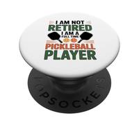 No Estoy Jubilado Soy Un Aficionado Al Pickleball A Tiempo PopSockets PopGrip Adhesivo
