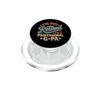 No Estoy Jubilado Soy un Profesional G-pa Día del Padre PopSockets PopGrip para MagSafe