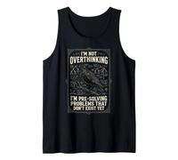 No Estoy Pensando Demasiado Estoy preresolviendo el Problema Raven Diciendo Camiseta sin Mangas