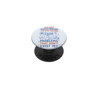 No Estoy Pensando Demasiado Que Estoy preresolviendo el Problema, búho Divertido PopSockets PopGrip Adhesivo