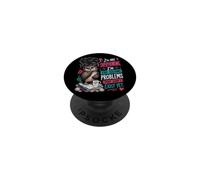 No Estoy Pensando Demasiado Que Estoy preresolviendo el Problema, búho Divertido PopSockets PopGrip Adhesivo