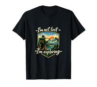 No Estoy perdido, Estoy explorando el Arte de Las Insignias de Acampar y montaña. Camiseta