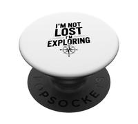No Estoy perdido, Estoy explorando Viajes de Aventura PopSockets PopGrip Adhesivo