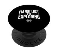 No Estoy perdido, Estoy explorando Viajes de aventureros PopSockets PopGrip Adhesivo