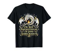 No Estoy posponiendo Las Cosas Estoy Haciendo misiones secundarias Fantasía Dragón Camiseta
