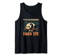 No Estoy postergando Las Cosas, Estoy en Panda Time Funny Panda Lovers Camiseta sin Mangas