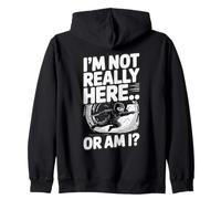 No estoy realmente aquí. . . ¿O lo estoy? Sudadera con Capucha
