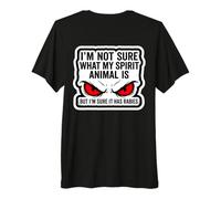 No Estoy Seguro de cuál es mi Animal Espiritual, Pero Tiene Rabia Divertido Camiseta Premium