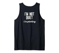 NO Estoy Tranquilo Estoy trazando Meme Sarcástico Introvertido EN LA Espalda Camiseta sin Mangas