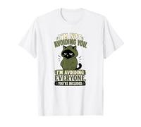 No evitarte Evitar Que Todos los Gatos Negros introvertidos Camiseta
