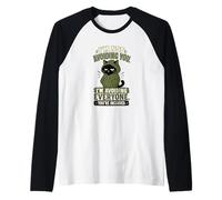 No evitarte Evitar Que Todos los Gatos Negros introvertidos Camiseta Manga Raglan