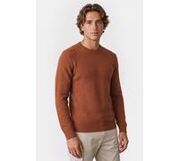 No Excess Pullover Crewneck Jacquard Solid Terra Talla: XL | Jerséis Outlet | Hombre