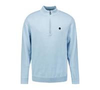 No Excess Pullover Half Zipper Solid Knit Dusty Blue Talla: M | Jerséis cuello Alto Outlet | Hombre | Azul