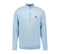 No Excess Pullover Half Zipper Solid Knit Dusty Blue Talla: XXL | Jerséis cuello Alto Outlet | Hombre | Azul