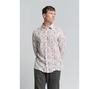 No Excess Shirt Allover Printed With Linen Mauve Talla: L | Camisas de Trabajo Outlet | Hombre | Púrpura