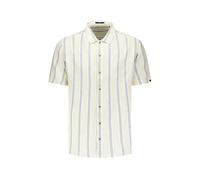No Excess Shirt Short Sleeve Dobby Vertical Stripe With Linen Cement Talla: XXL | Camisas de Trabajo Outlet | Hombre | Blanco