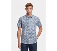 No Excess Shirt Short Sleeve Slub Allover Printed Indigo Blue Talla: L | Camisas de Trabajo Outlet | Hombre | Azul