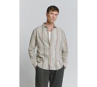 No Excess Shirt Slub Multi Coloured Stripes Blue Talla: M | Camisas Casuales Outlet | Hombre | Azul