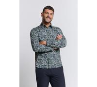 No Excess Shirt Stretch Allover Printed Blueberry Talla: M | Camisas Casuales Outlet | Hombre | Azul