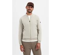 No Excess Sweater Full Zip College Collar Twill Relief Sand Talla: S | Bombers Outlet | Hombre | Marrón