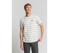 No Excess T-shirt Crewneck Jacquard Stripe Offwhite Talla: XL | Camisetas Básicas Outlet | Hombre | Blanco