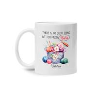 No Existe Tal Cosa Como Demasiado Hilo Tazón Graciosa Tazón De Café Novedad Tazas Té Regalos Novedosos Para Novios Amigos Oficina 330Ml