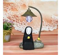 No Face Man Night Light Chi to Chihiro Lámpara de mesa de escritorio Miyazaki Hayao Anime Kaonashi Decoración del hogar Artesanía Lámpara decorativa para dormir Sin Cara