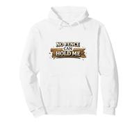 No Fence Can Hold Me Lema Occidental Sudadera con Capucha