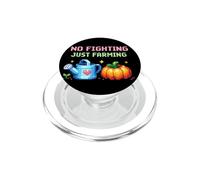 No Fighting Just Farming Juego Cozy Pixel Calabaza PopSockets PopGrip para MagSafe