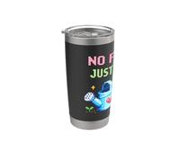 No Fighting Just Farming Juego Cozy Pixel Calabaza Vaso térmico de acero inoxidable de doble pared