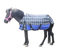 No Fill - Alfombra ligera de 600 denier, impermeable (3'0, cuadros azules)