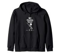 No Fishing Today - Figura de Palo Triste Divertido Sudadera con Capucha