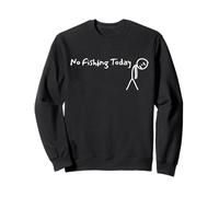 No Fishing Today, triste broma de Stick Man, amante de la pesca Sudadera