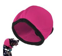 No Flap Ear Wraps for Dogs, Quiet Ears Noise Protection, Waterproof Earmuffs with Anti-Slip Adjustable Snood, Ideal for Pet Grooming, Bathing, and Firework