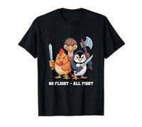 No Flight - All Fight Fun Bird Psychology Joke Camiseta