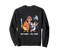 No Flight - All Fight Fun Bird Psychology Joke Sudadera