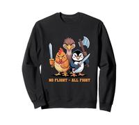 No Flight - All Fight Fun Bird Psychology Joke Sudadera