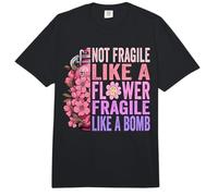 No frágil como una Flor Frágil como una Bomba Mujeres Feministas Comfort Colors Adult Heavyweight T-Shirt