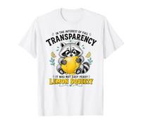 No fue fácil Peasy Lemon Squeezy - Funny Raccoon Camiseta