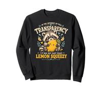No fue fácil Peasy Lemon Squeezy - Funny Raccoon Sudadera