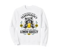 No fue fácil Peasy Lemon Squeezy - Funny Raccoon Sudadera