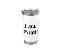 No fue mi culpa Funny Idea White Lie Party Vaso térmico de acero inoxidable de doble pared