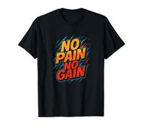 No Gain Fitness Gym Motivación Camiseta