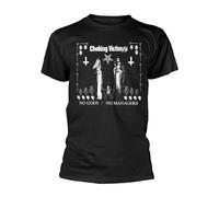 No Gods No Managers Choking Victim Mens T-Shirt Black Graphic Unisex tee Shirt 3XL