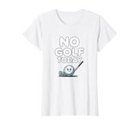 No Golf Today Divertido Golfista Triste Deportes Humor Golf Camiseta gráfica económica, Mujer, Blanco, S