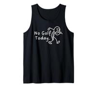 No Golf Today Funny Sad Stickman Golfer Camiseta sin Mangas