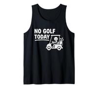 No Golf Today Funny Triste Stickman Golfing Golfing Golfer Camiseta sin Mangas