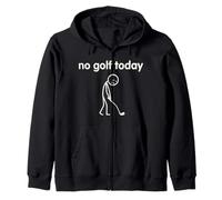 No Golf Today Funny Triste Stickman Golfing Golfing Golfer Sudadera con Capucha