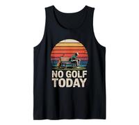 No Golf Today Golfista sarcástico Hombre palo triste Broma de golf Camiseta sin Mangas
